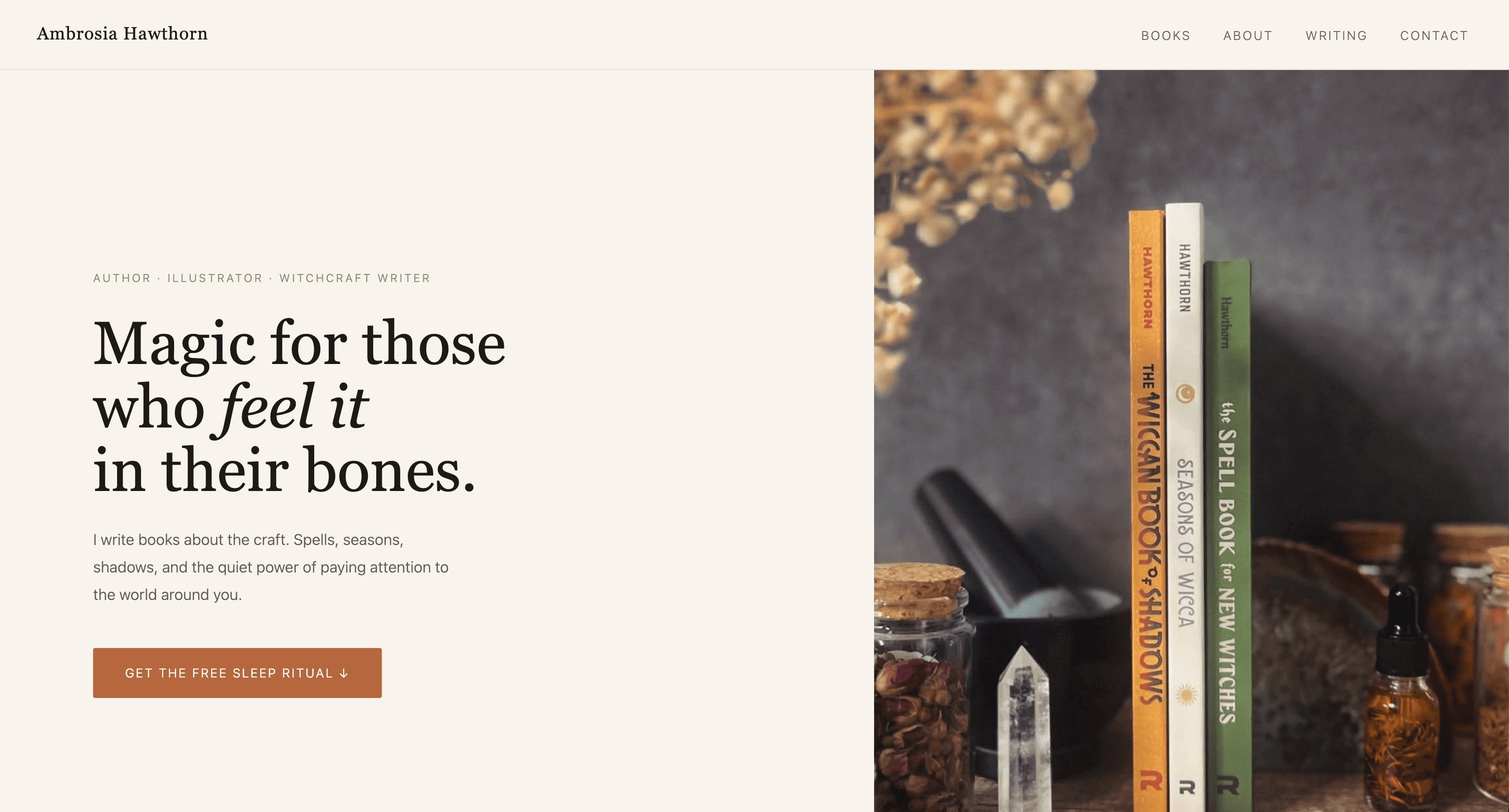 Ambrosia Hawthorn homepage